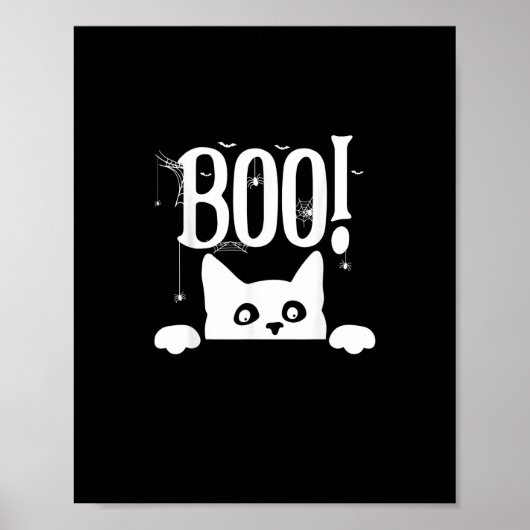 Boe! Grappig Verbergen Peekabo Scary Halloween Poster (Voorkant)