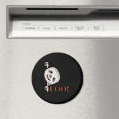 Boe! Grappig Verbergen Peekaboo Enge Halloween Lui Magneet (Insitu (Vaatwasser))