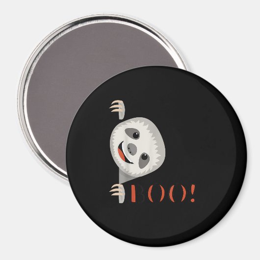 Boe! Grappig Verbergen Peekaboo Enge Halloween Lui Magneet (Voorkant / Achterkant)