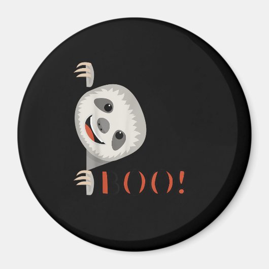 Boe! Grappig Verbergen Peekaboo Enge Halloween Lui Magneet (Voorkant)