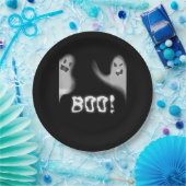 Boe! Grappig Verbergen Peekaboo Scary Halloween Papieren Bordje (Feest)