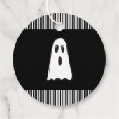 BOE! Griezelig Knuffel Geest Halloween Kostuum Fee Bedankjes Labels (Achterkant)