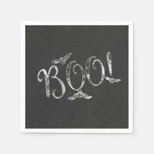 BOE! Halloween Chalkboard Chalk Holiday Party Servet (Voorkant)