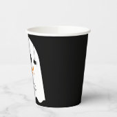 Boe! Halloween Ghost Boy Black Verjaardag Papieren Bekers (Links)