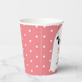 Boe! Halloween Ghost Girl Roze Verjaardag Papieren Papieren Bekers (Rechts)