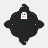 Boe! Halloween Ghost GIrl Zwart Favor Geschenkdoos Bedankdoosjes (Uitgevouwen)