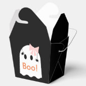 Boe! Halloween Ghost GIrl Zwart Favor Geschenkdoos Bedankdoosjes (Geopend)