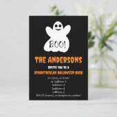 BOE! Halloween Ghost uitnodiging (Staand voorkant)