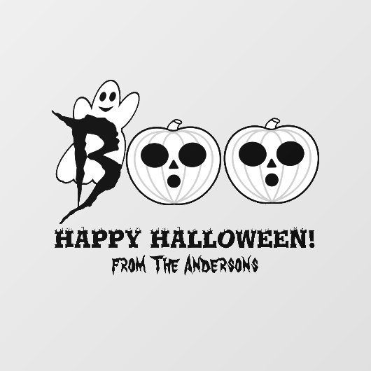 BOE! Halloween Ghost Window Cling Raamsticker (Vel)