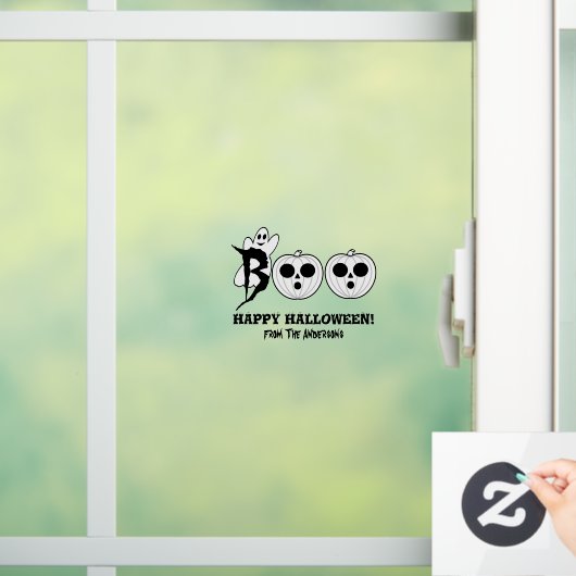 BOE! Halloween Ghost Window Cling Raamsticker (Huis)