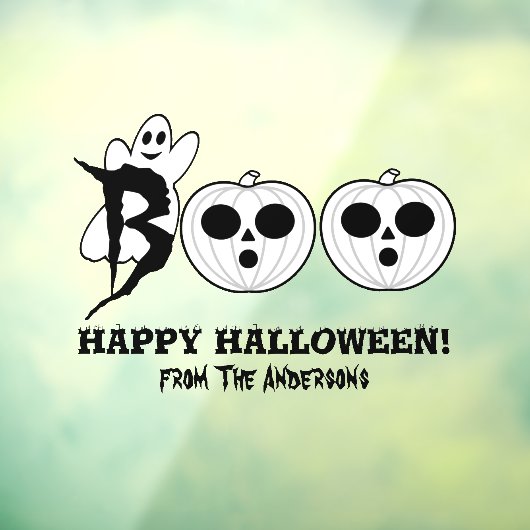 BOE! Halloween Ghost Window Cling Raamsticker (Vel 3)
