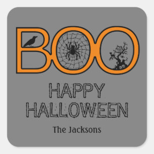 Boe! Halloween Gift Label Stickers