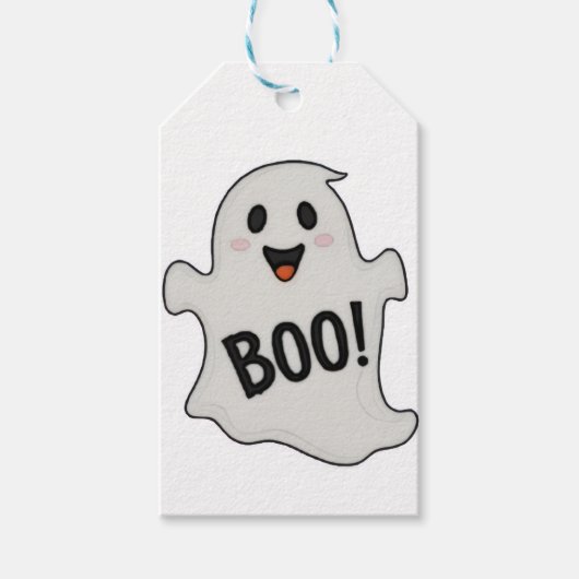 BOE! Halloween Gift Labels - Schattige & Spooky Pa Cadeaulabel (Voorkant)