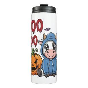 Boe Halloween Griezelige Geest Koe Thermosbeker