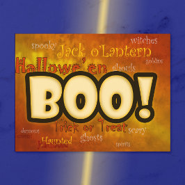 Boe! Halloween Groet Briefkaart
