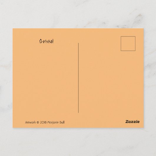 Boe! Halloween Groet Briefkaart (Achterkant)