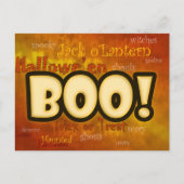 Boe! Halloween Groet Briefkaart (Voorkant)
