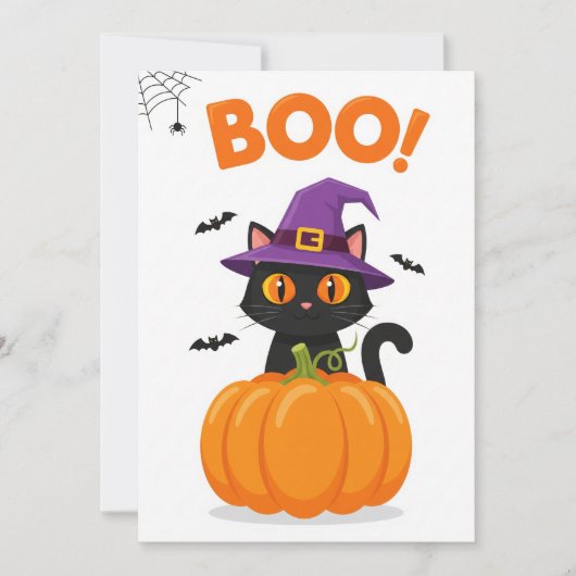 BOE! Halloween Invitation Kaart (Voorkant)