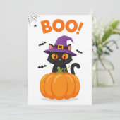 BOE! Halloween Invitation Kaart (Staand voorkant)