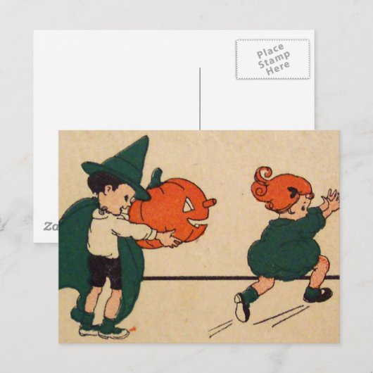 Boe! ( Halloween Kaart) Briefkaart (Voorkant / Achterkant)