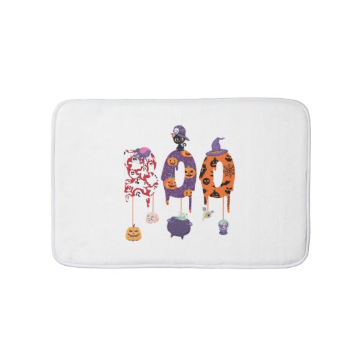 Boe! Halloween Kleding Halloween Badmat (Voorkant)