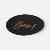 Boe! Halloween moderne Halloween Borden Papieren Bordje (Gekanteld)