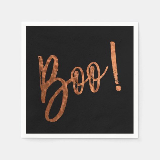 Boe! Halloween moderne Halloween servetten (Voorkant)