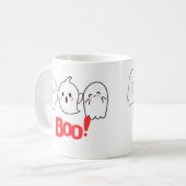 Boe! Halloween-Mok | Spooky & Fun Coffee Cup Koffiemok (Voorkant links)