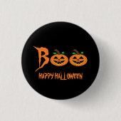 BOE! Halloween pompoen Button badge (Voorkant)