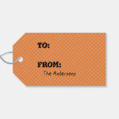 Boe! Halloween pompoen cadeau Label Cadeaulabel (Achterkant Horizontaal)