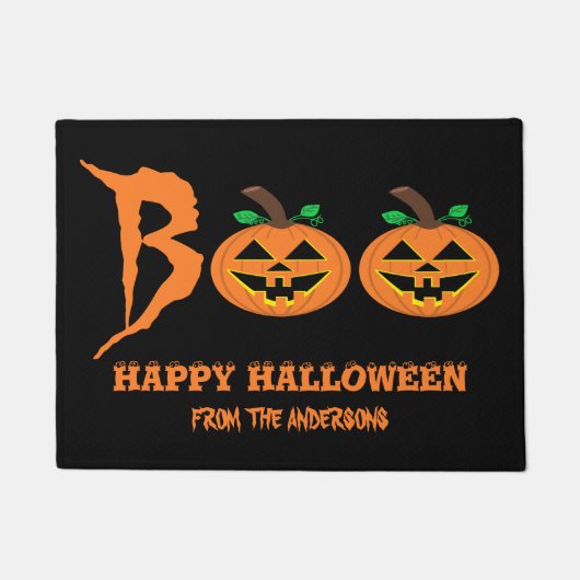BOE! Halloween pompoen deurmat (Voorkant)