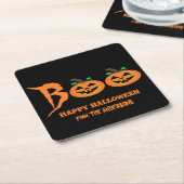 BOE! Halloween pompoenen papier Onderzetter (Schuin)