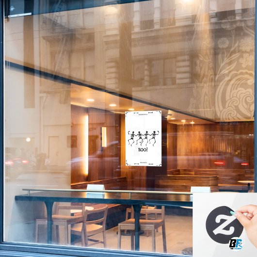 BOE! - Halloween Skull Dance Raamsticker