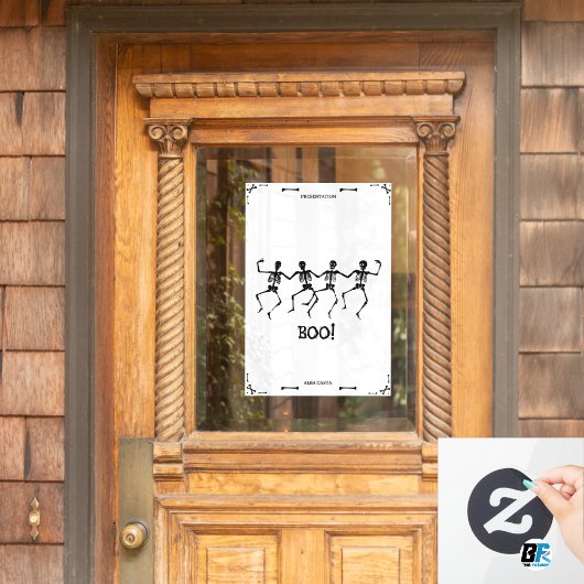 BOE! - Halloween Skull Dance Raamsticker