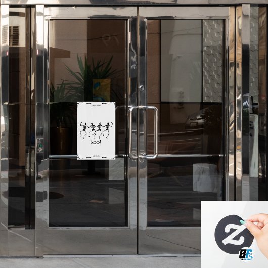 BOE! - Halloween Skull Dance Raamsticker