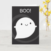 Boe! Happy Ghost Kaart (Gele Bloem)
