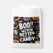 Boe! Heksen kunnen beter mijn Snoep hebben | Spook Bedankzakje (Voorkant)