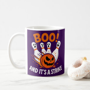 Boe! Het is een Strike Grappige Halloween Bowling Koffiemok