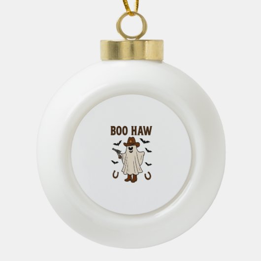 Boe Hoe Keramische Bal Ornament (Voorkant)