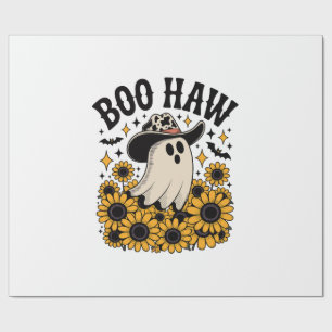 Boe Hoe Koe Geest Western Halloween Cadeaupapier