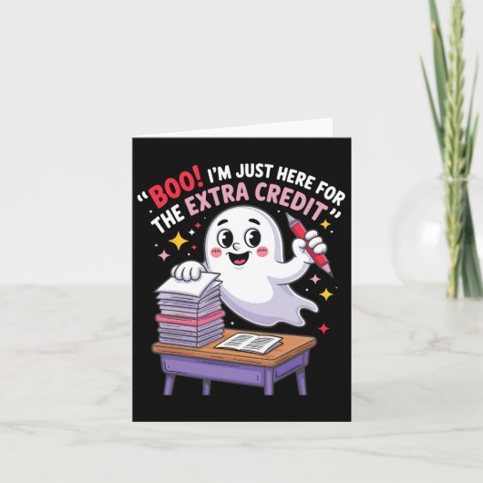 Boe ik ben hier gewoon voor de extra studiepunten  kaart (Voorkant)