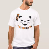 Boe, ik kijk naar je zwevende kat gezicht t-shirt (Voorkant)