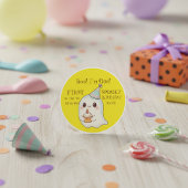 Boe! I'm One" Kostuum Spooky Eerste Verjaardag Ronde Sticker