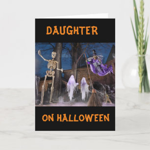 "BOE JE KEDDING" **DOCHTER** GELUKKIGE HALLOWEEN K KAART