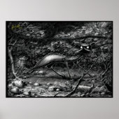 Boe Kat gevangen in een Poster van het Storm van d (Voorkant)