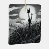 Boe-Kat in het moonlight-keramisch Ornament (Rechts)
