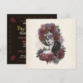 Boe-medelijden Dia de los Muertos Party | Uitnodig Kaart (Voorkant / Achterkant)