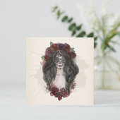 Boe-medelijden Dia de los Muertos Party | Uitnodig Kaart (Staand voorkant)