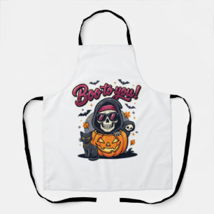 Boe naar Jou Halloween Skelet Pompoen Schort