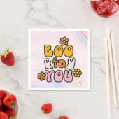 Boe naar jou retro Halloween Servet (Insitu)